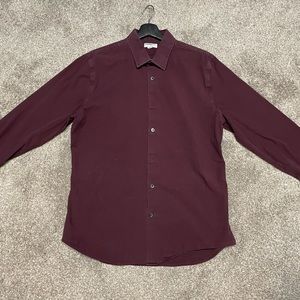 Express Maroon extra slim dress shirt. 17 1/2” collar